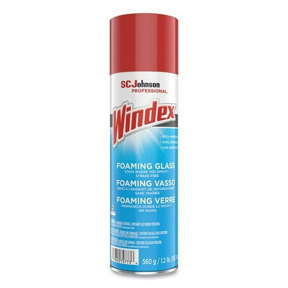 Glass Cleaner With Ammonia-D, 20 Oz Aerosol Spray | Bundle of 5 Each