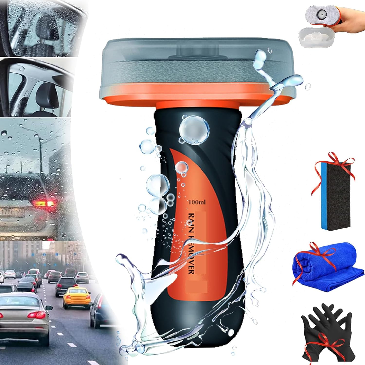 Glass Cleaning Board, Glass Coating for Windshield, 2In1 Glass