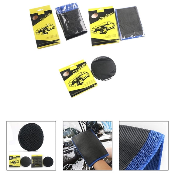Glass Cleaning Car Beauty Volcanic Mud To Remove Rust Clay Cloth Box Set Gloves Fangkenuo