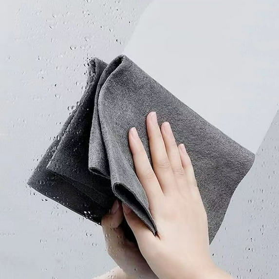 Glass Cleaning Cloth No Water Marks South Korean Fiber Magic Cleaning Cloth 30X40Cm Thin Bare Piece 1Pc Super Absorbent Streak-Free Lint-Free