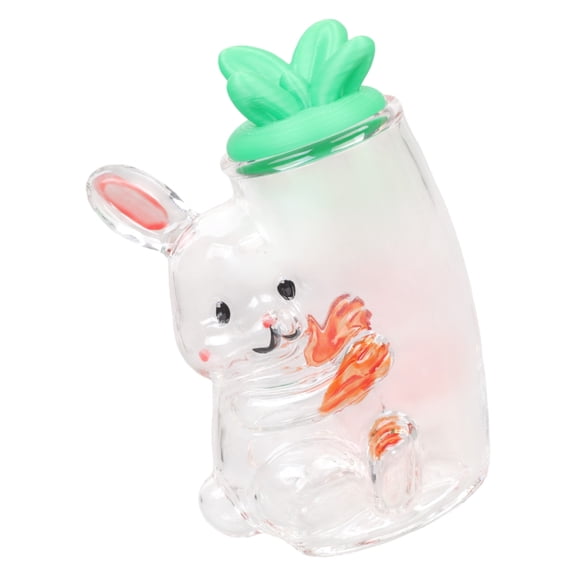 Glass Clear Candy Container with Easter Eggs Bunnies Chick Shape Spring Table Centerpieces Treats Cookie Chocolate Jar