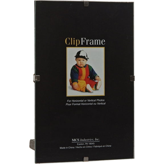 MCS Glass Clip Picture Frame for 8x12" Photograph, 12-Pack