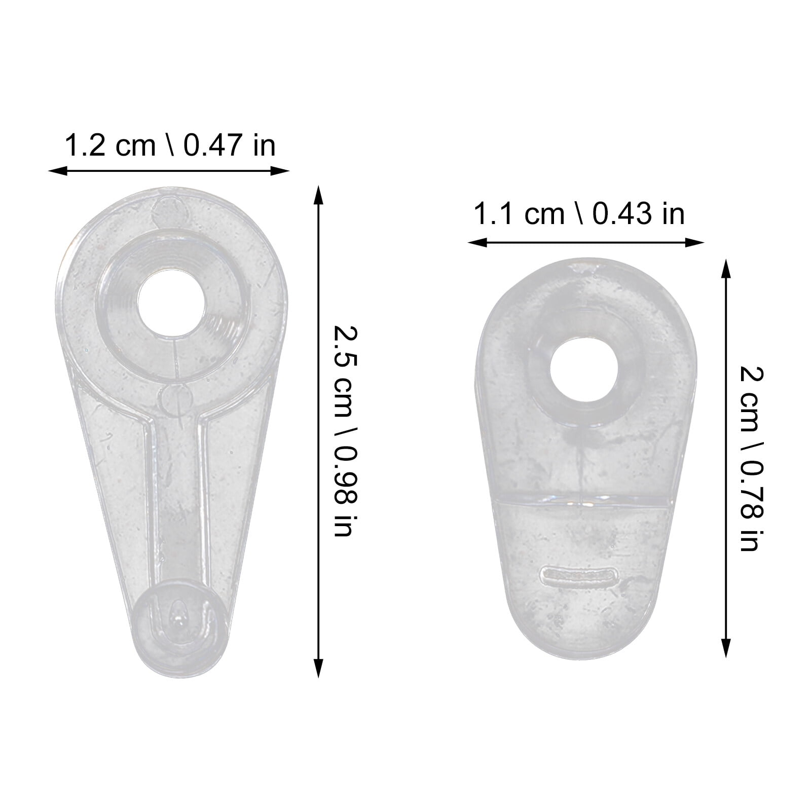 Glass Clips 60 Sets Glass Clips Plastic Glass Retainer Clips Glass Clips with Screws