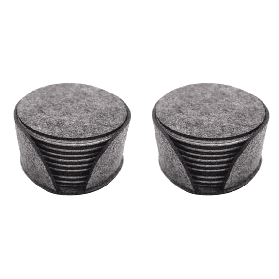 Glass Coaster, Round Coaster, Glass Coaster, Drink Coaster with Beverage Storage Box, Bar, Cup 20-Piece Set