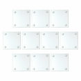 thumbnail image 1 of Glass Coasters 4 in. Set of 10, Bulk Pack - Table decor, Kitchen decor, Wedding Favors - Clear, 1 of 5