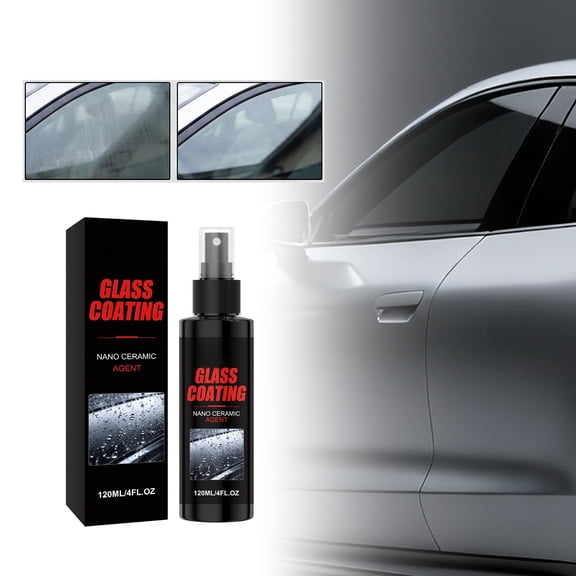 Glass Coating Agent For Windshield And Windows, Anti-Fog And Rainproof Hydrophobic Spray, Clear Driving Vision With Long-Lasting Protection