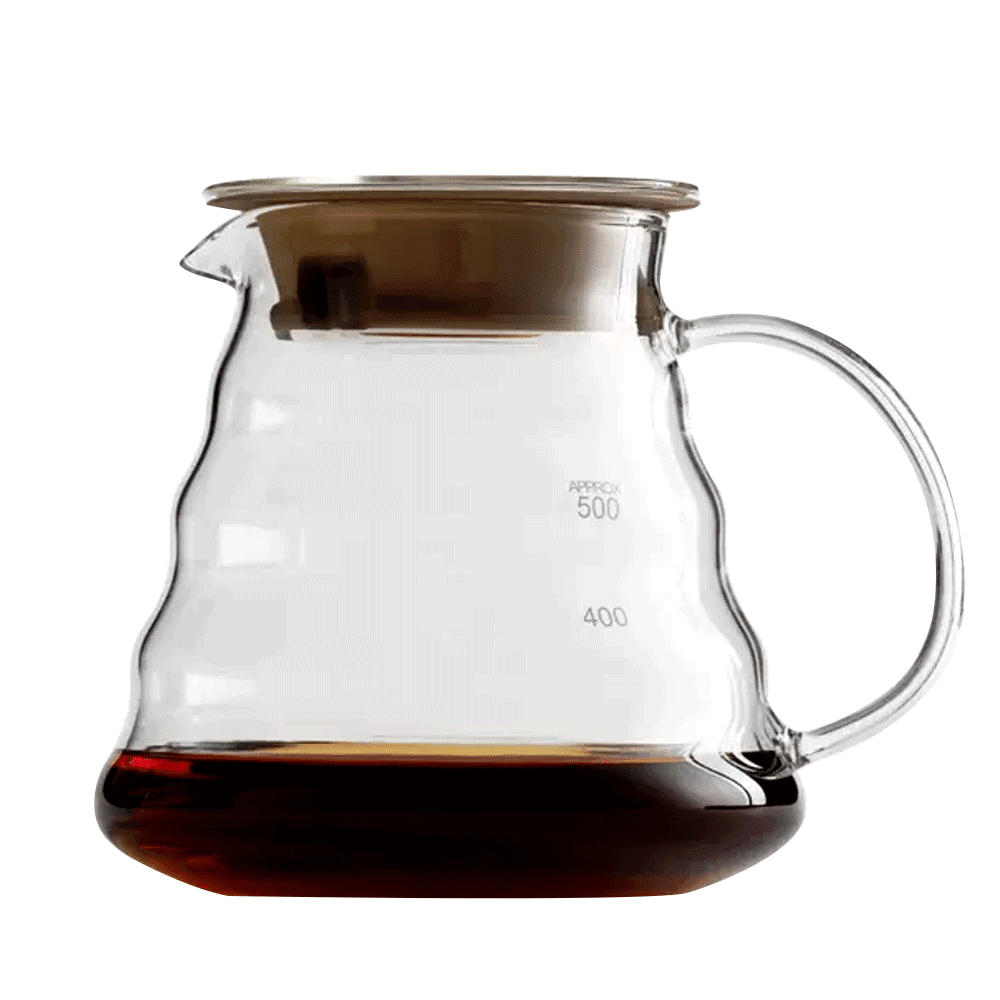Glass Coffee Carafe, 600ml Standard Coffee Pot Server for Pour Over