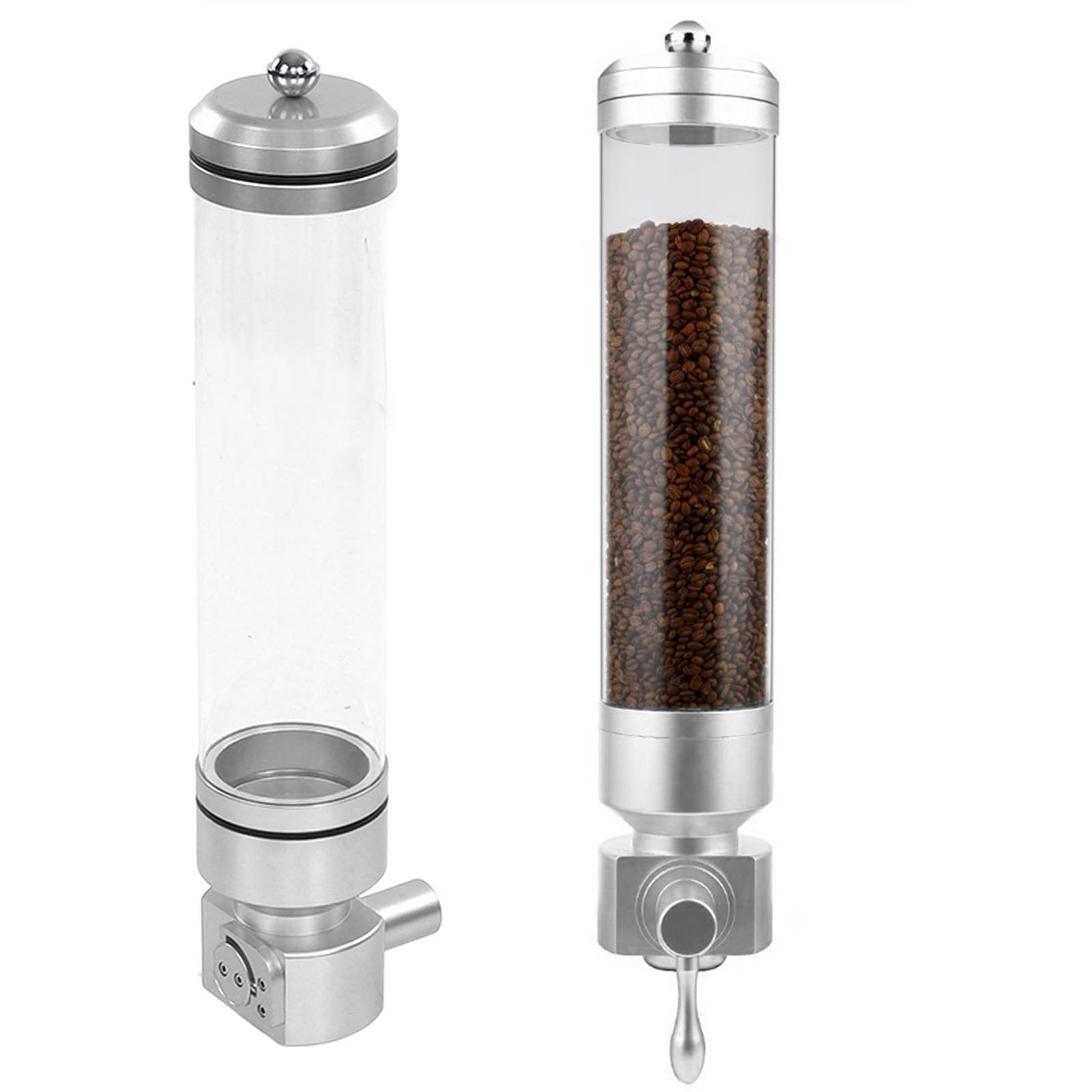 Glass Coffee Containers, Coffee Bean Display Jar Wall Mounted Acrylic