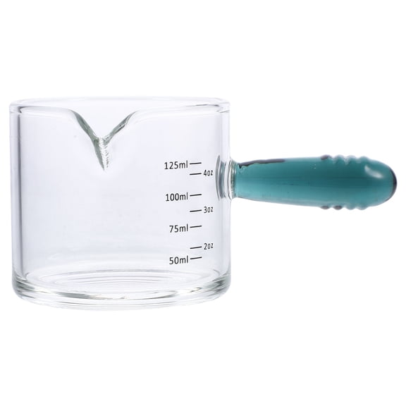 Glass Coffee Cups Italian Small Milk Ounce Measuring Pitchers With Handle Espresso Shots Container Multifunction