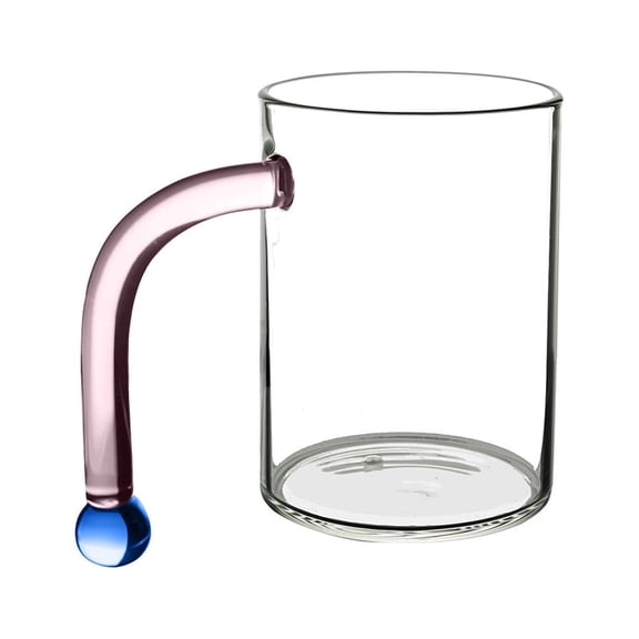 Glass Coffee Mugs, 16-ounce Clear Glass Mug, Heat-Resistant Borosilicate Glass