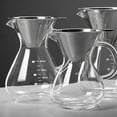 thumbnail image 1 of Glass Coffee Pot with Filter High Temperature Espresso Pots Graduated Scale Coffee Server 600ml, 1 of 8