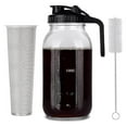 thumbnail image 1 of Glass Cold Brew Coffee Maker 64oz – Iced Coffee Pitcher with Stainless Steel Filter – Mason Jar Cold Brew System for Home & Office – Leakproof Lid & Handle, 1 of 8