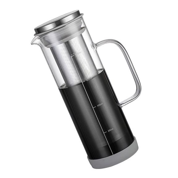 Glass Cold Brew Coffee Maker Convenient Cold Coffee Infuser with Glass and Steel for Cold Coffee