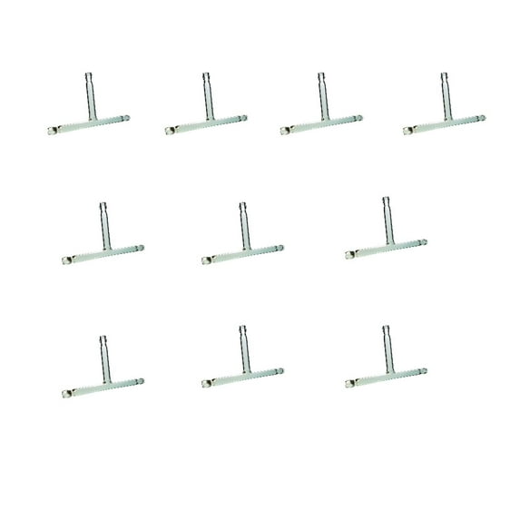 Connecting Tube, Glass, T-Shaped, 9.5mm, Pack of 10