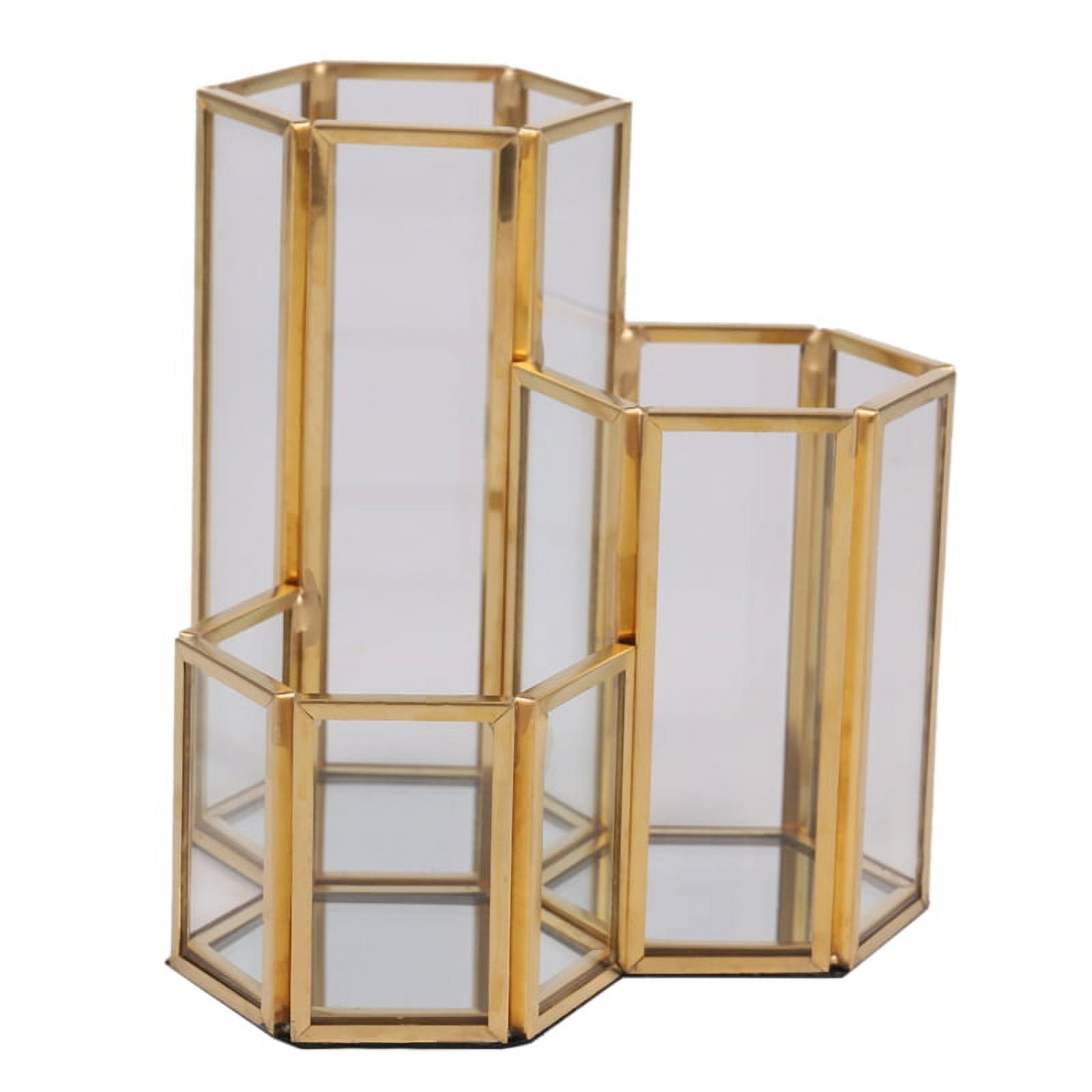 Glass Copper Hexagon Composite - Glass Copper Hexagon Composite Pen Holder Makeup Brush Glass Box Multifunction Desktop Organizer Office Accessories 4c543720 2f97 4980 82cf 8c4cce69faaa.d6d20665fa1bfb804346b97474dade8b 
