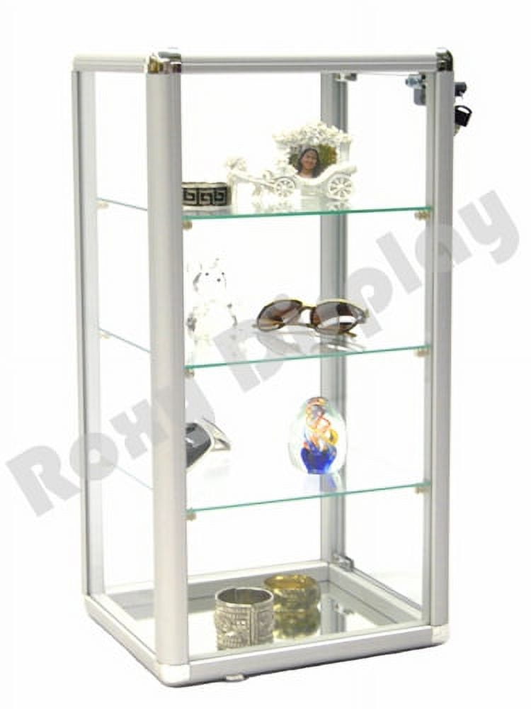 Rock Display Case-Acrylic Glass Curio w/24 Compartments 