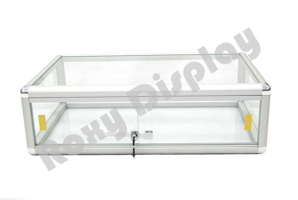 Glass Countertop Display Case Store Fixture Showcase with front lock 