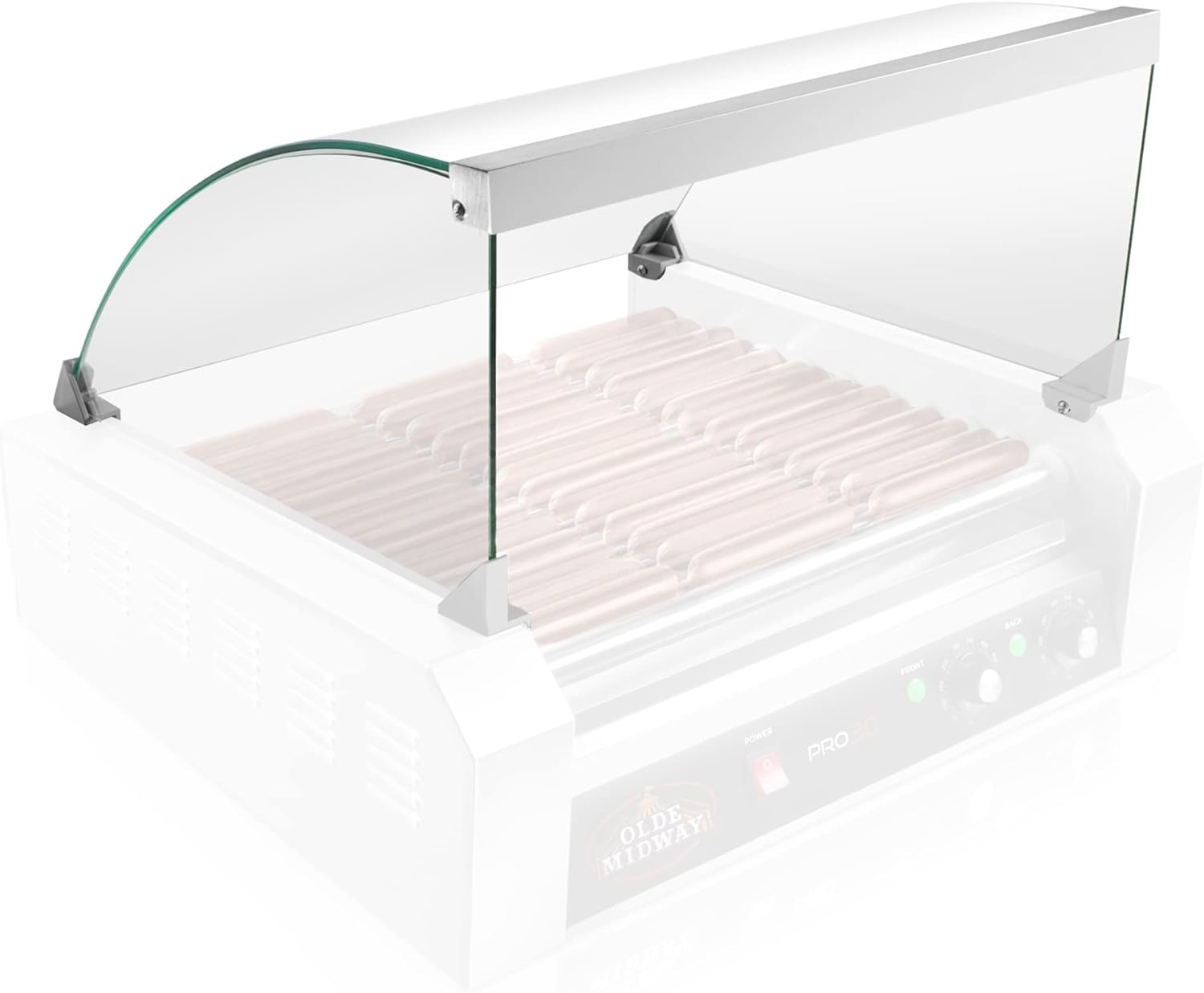 Glass Cover for Hot Dog 11 Grill Cooker Machine Replacement or