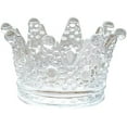 thumbnail image 1 of Glass Crown Ashtray,Creative Desktop Smoking Ash Tray Home Office Decoration (Transparent Crystal Glass), 1 of 8