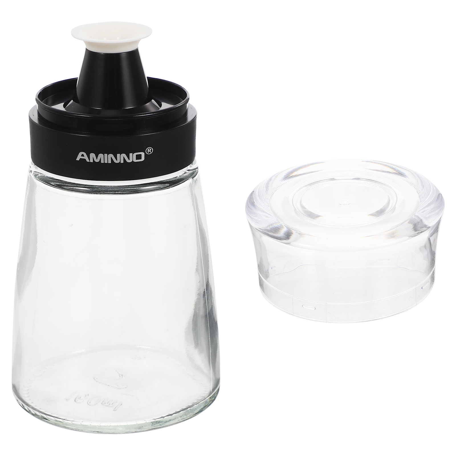 Glass Cruet Soy Sauce Container Dispenser Vegetable Oil Cooking