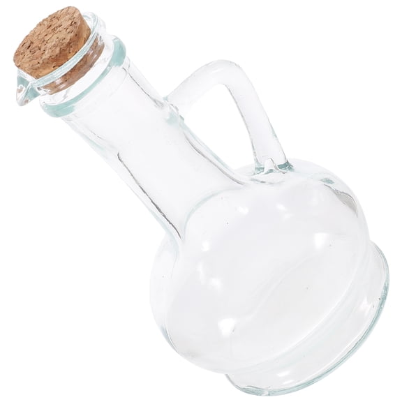 Glass Cruet Transparent Storage Jar Kitchen Container Syrup Soy Sauce Oil Dispenser Sealed