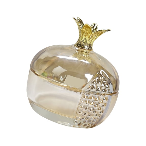 Glass Crystal Nails Art Dappen Dish Pomegranate Shape Nails Dappen Bowl Monomer Dish with Lid for Acrylic Nails