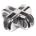 Glass Cube Connectors for 3/16" Thick Glass 4 Way Glass Cubby Display