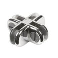 thumbnail image 1 of Glass Cube Connectors for 3/16" Thick Glass, 4 Way Glass Cubby Display Joiner, Chrome, 50 Pack, 1 of 6