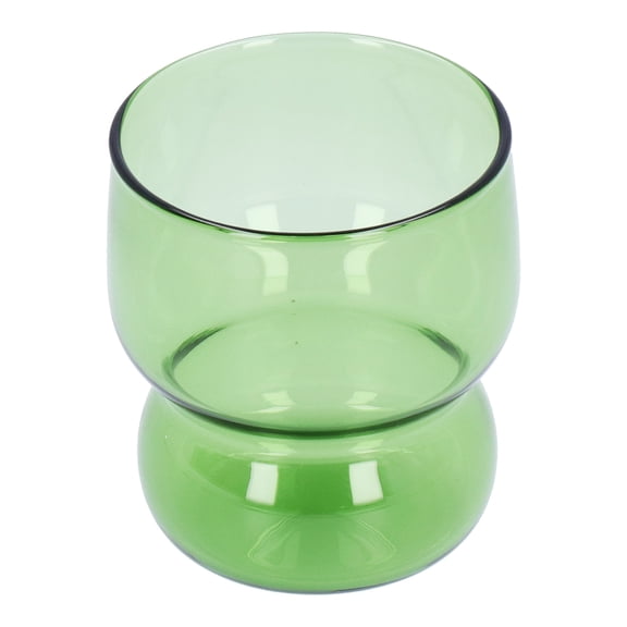 Glass Cup, Handmade HeatResistant Drinking Juice Cup for Milk, Beer, Espresso, Coffee, Malt, Tea, Whiskey[Green]