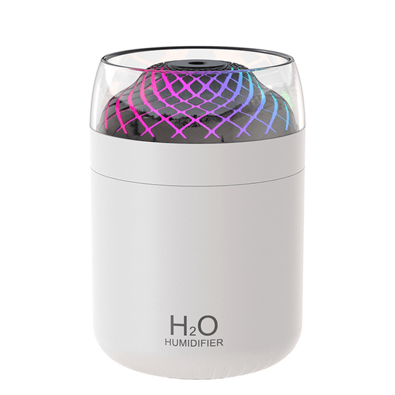 Glass Cup Humidifier Colorful Light Bedside Table Decoration Night Light Usb Large Mist Humidifier White