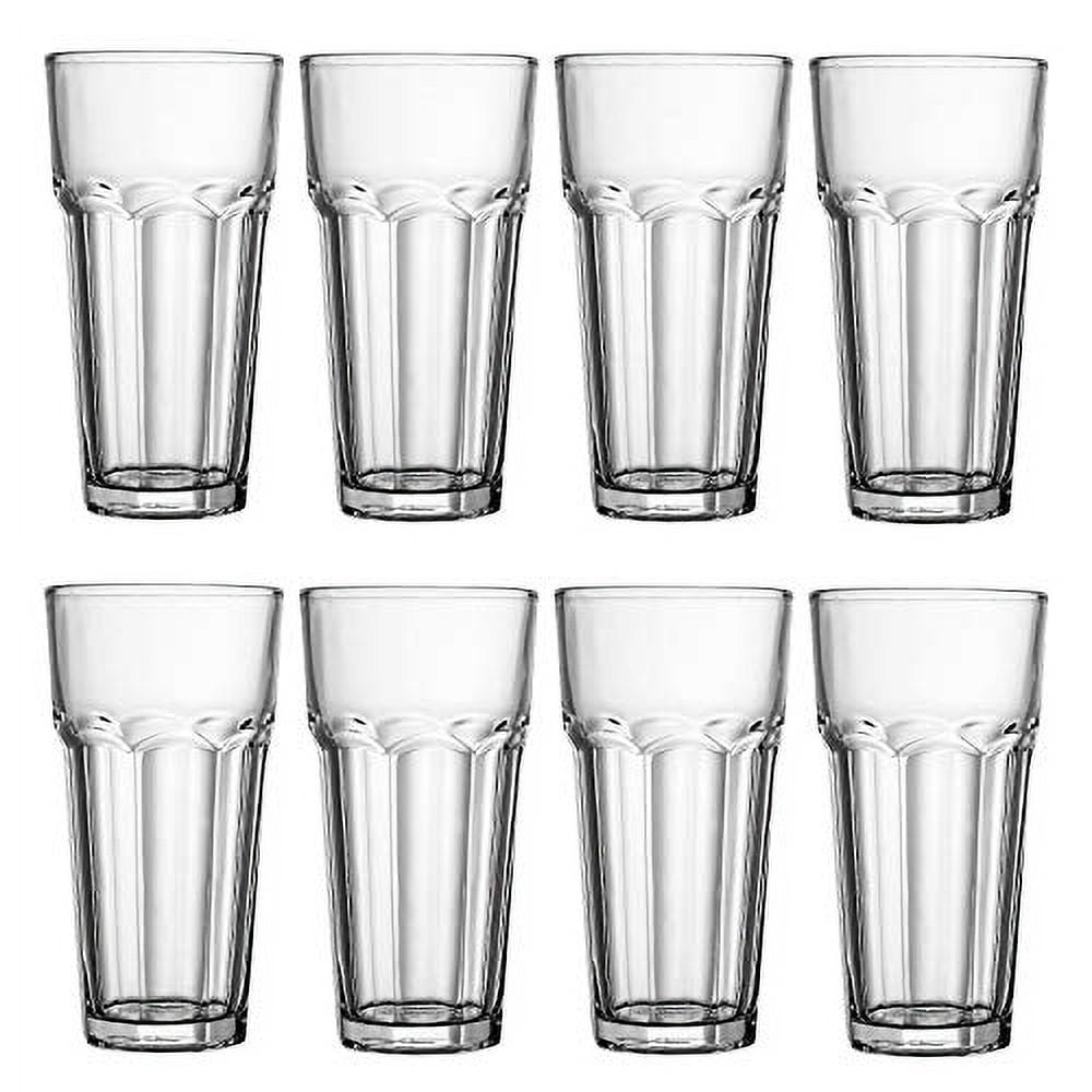 Glass Cups 12 oz,Encheng Clear Highballl Glass Juice Glass Old