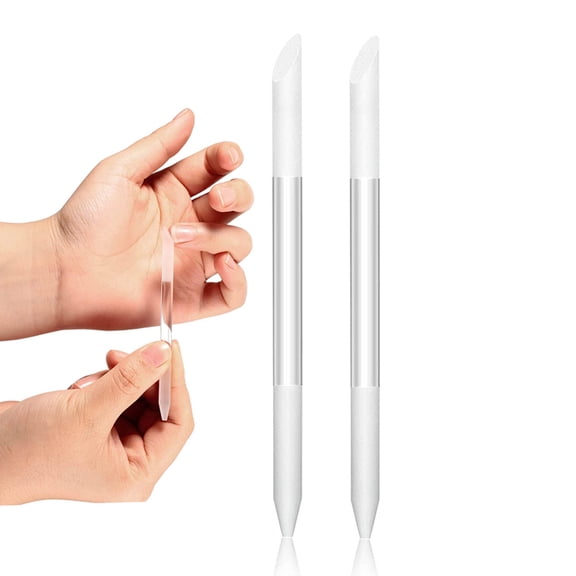 Glass Cuticle Pusher,  Nail Files Manicure Stick Nail Care, Czech Precision Filing Cuticle Removerquantity:2pcs;