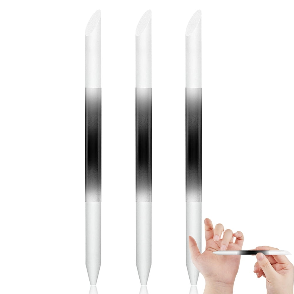 Glass Cuticle Pusher Set Cuticle Remover Glass Nail File Dual Ended