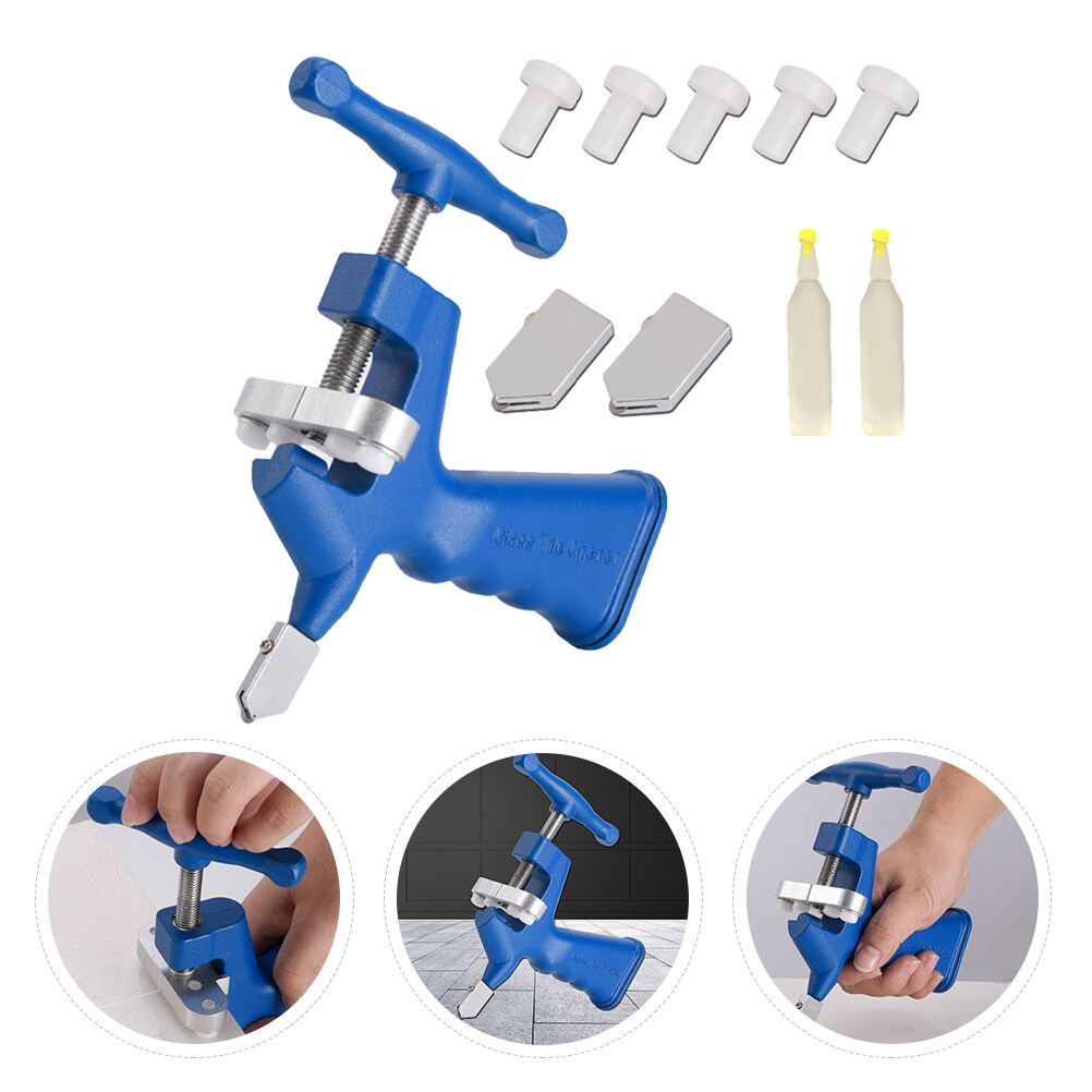 Glass Cutter 1 Set Roller Glass Cutter Tile Cutting Tool Kit Rolling Design Glass Tile Opener