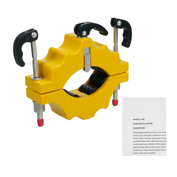 Glass Cutter,Beer Jar Tube Wine Beer Bottle Cutter Beer Cutter Wine From 1.26~3.7inch Bottle Diy Tools Wine Adjustable From 1.26~3.7inch Bsewo Buzhi Diy S Wine Huiop Hine Yellow