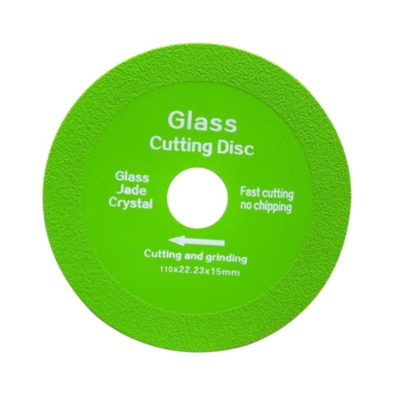 Glass Cutting Disc, 1Pc Diamond Glass Cutter Wheel,Angle Grinder Glass Blade,Tile Glass Cutting Disc,4-4.5 inch Glass Cutting Wheel,Porcelain Tile Cutter Disc for Angle Grinder Glass Tile Ceramic