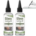 thumbnail image 1 of Glass Cutting Oil 2x100ml, Ensures Clean Cuts, for Stained Glass, Mirror & Tile, 1 of 2