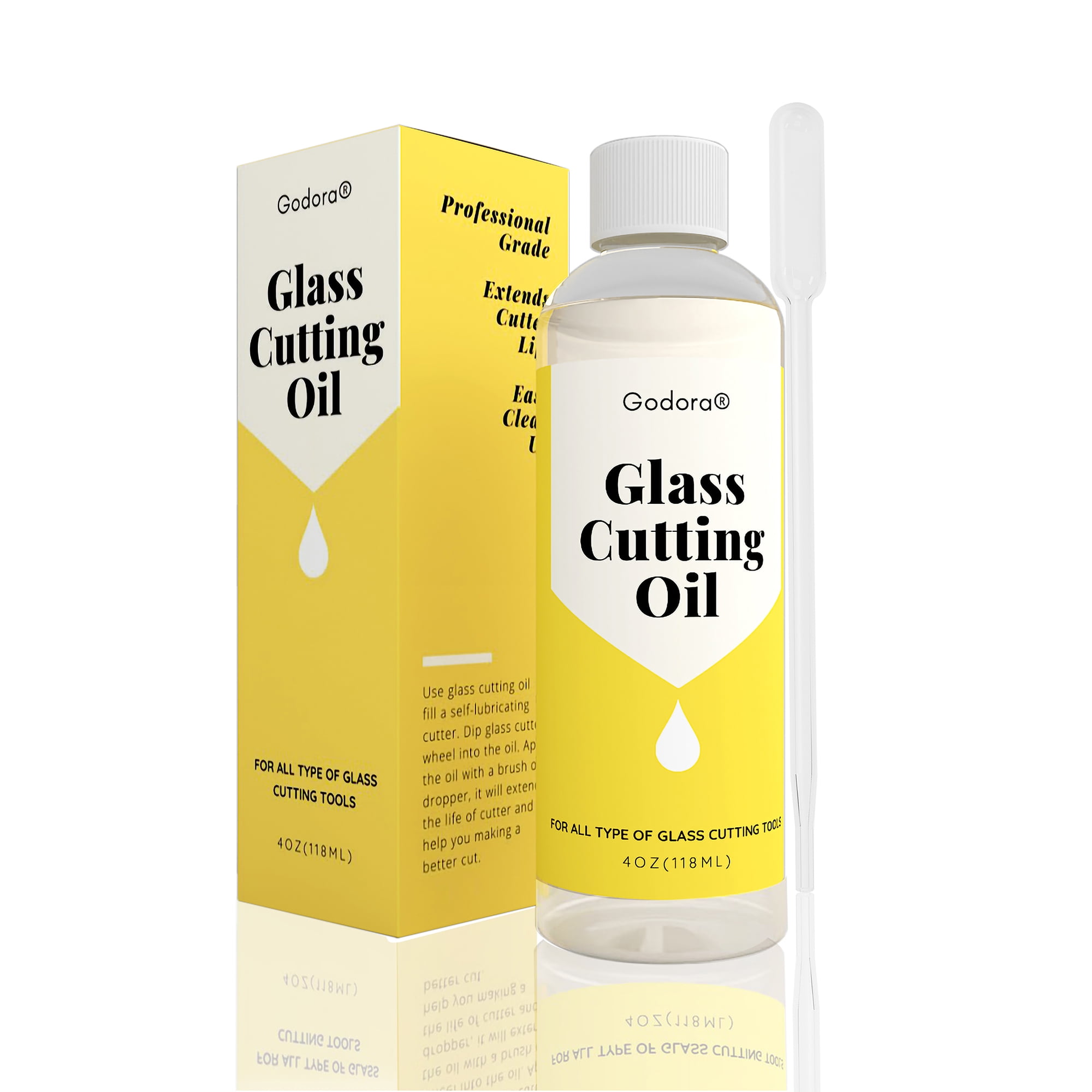 Glass Cutting Oil, Suitable for All Glass Cutting Tools, 4 Ounces Glass Cutter Oil is Used for