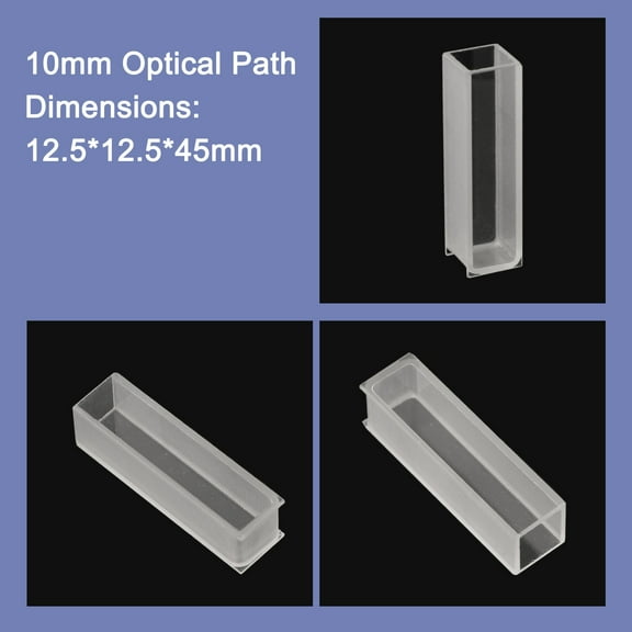 Glass Cuvette Liquid Sample Cell Light Path 5mm-50mm Absorption Cells 3.5Ml Use For Spectrophotometer Frit Sintering Technology 10mm