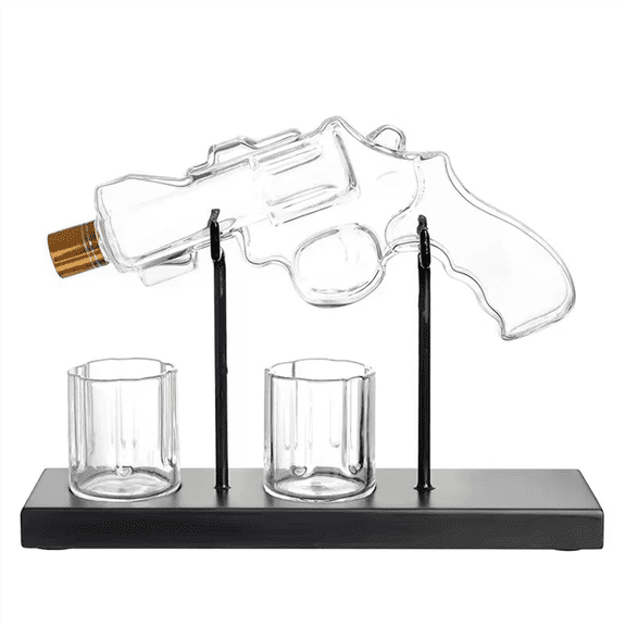 Glass Decanter Whiskey Glass Set Wine Dispenser Bar Drinking Container Glass Bottle Exquisite Men'S Gifts,1 set high-end wine utensil set,As Shown