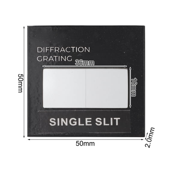 Glass Diffraction Grating With Slit Length 18Mm For Interference Study