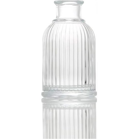 Glass Diffuser Bottles 3.8 High 100ml 3.4 Fl Oz Round Aroma Bottles Diffusers Vase Fragrance Accessories Use for DIY Replacement Reed Diffuser Sets Craft Projects Wedding Party