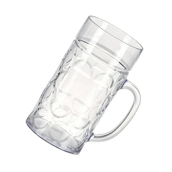 Glass Dimpled Beer Mugs Multifunctional Dimpled Beer Glasses Freezers Safe Beer Glass With Easy Grips for Parties