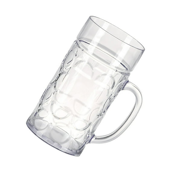 Glass Dimpled Beer Mugs Multifunctional Dimpled Beer Glasses Freezers Safe Beer Glass With Easy Grips for Parties