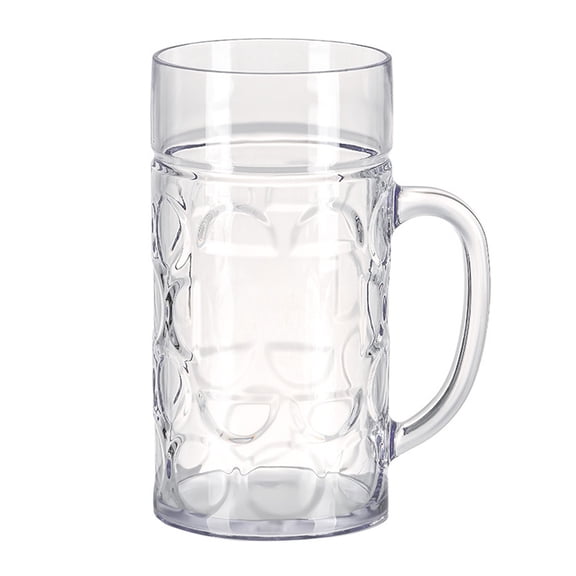 Glass Dimpled Beer Mugs Multifunctional Dimpled Beer Glasses Freezers Safe Beer Glass With Easy Grips for Parties
