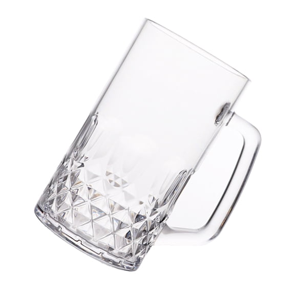 Glass Dimpled Beer Mugs Multifunctional Dimpled Beer Glasses Freezers Safe Beer Glass With Easy Grips for Parties