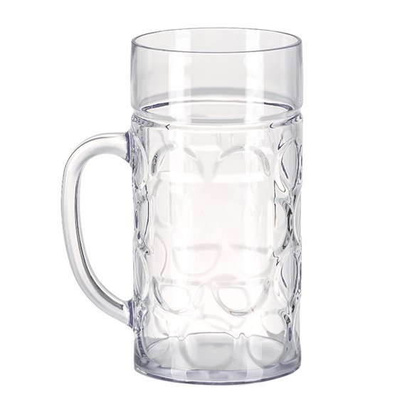 Glass Dimpled Mugs Sturdy Dimpled Glass Large Capacity Mug with Ergonomic Handle