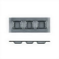 thumbnail image 1 of Turgla Fusion Glass 12.25" x 4" Rectangular Charcoal Glass Sectional Plate (Set of 2), 1 of 3
