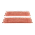 thumbnail image 1 of Glass Dinnerware 13.75" x 5" x h:0.5" Rectangular Red Glass Platter (Set of 2), 1 of 5