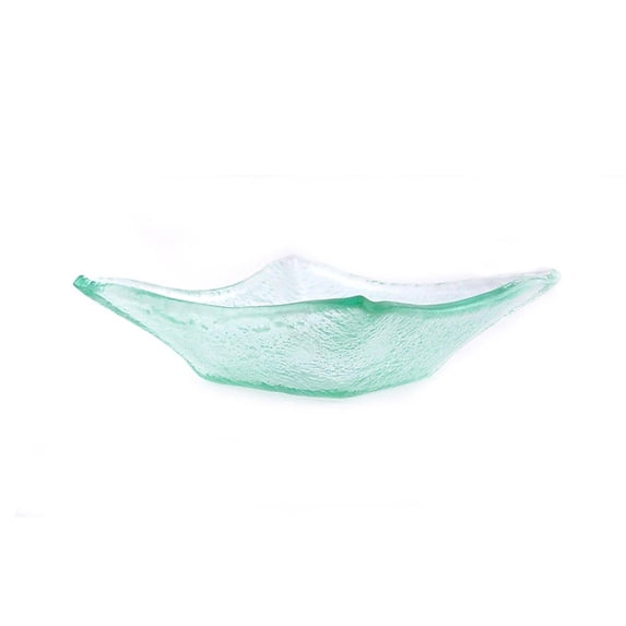 Turgla Fusion Glass Dinnerware 7.5" x 7.5" x h:2" 15 oz. Square Clear Glass Deep Plate, Set of 12 (02-358-20CLR)
